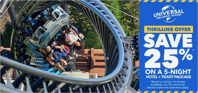 Universal Orlando Resort Thrilling Offer: Save 25% On A Vacation Package